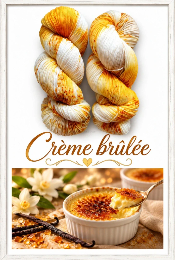 Ručně barvené merino - CRÈME BRÛLÉE