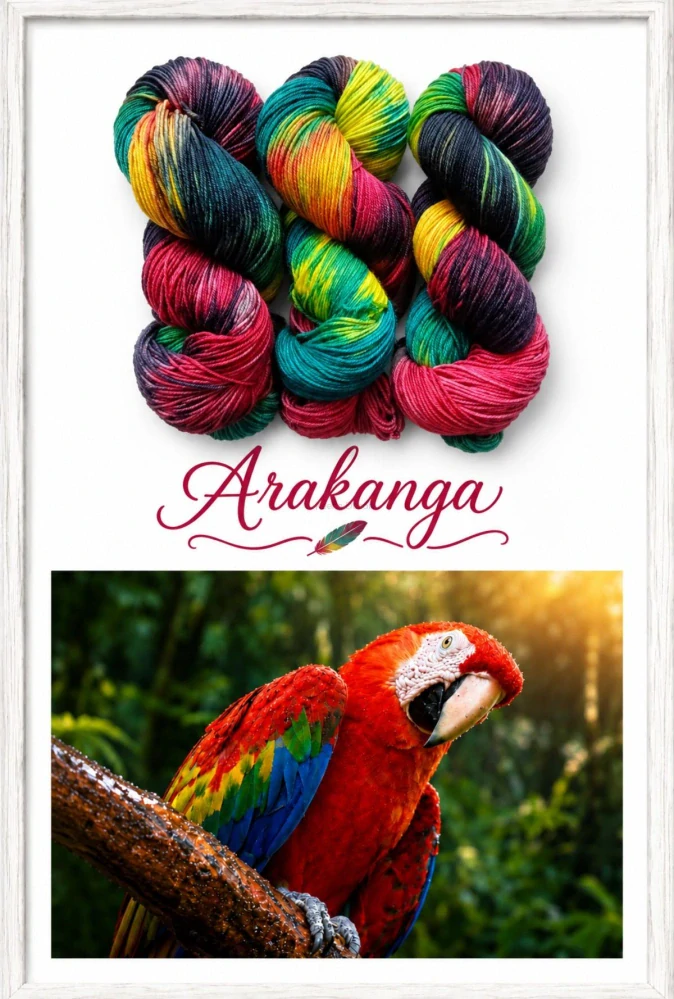 Ručně barvené merino - ARAKANGA