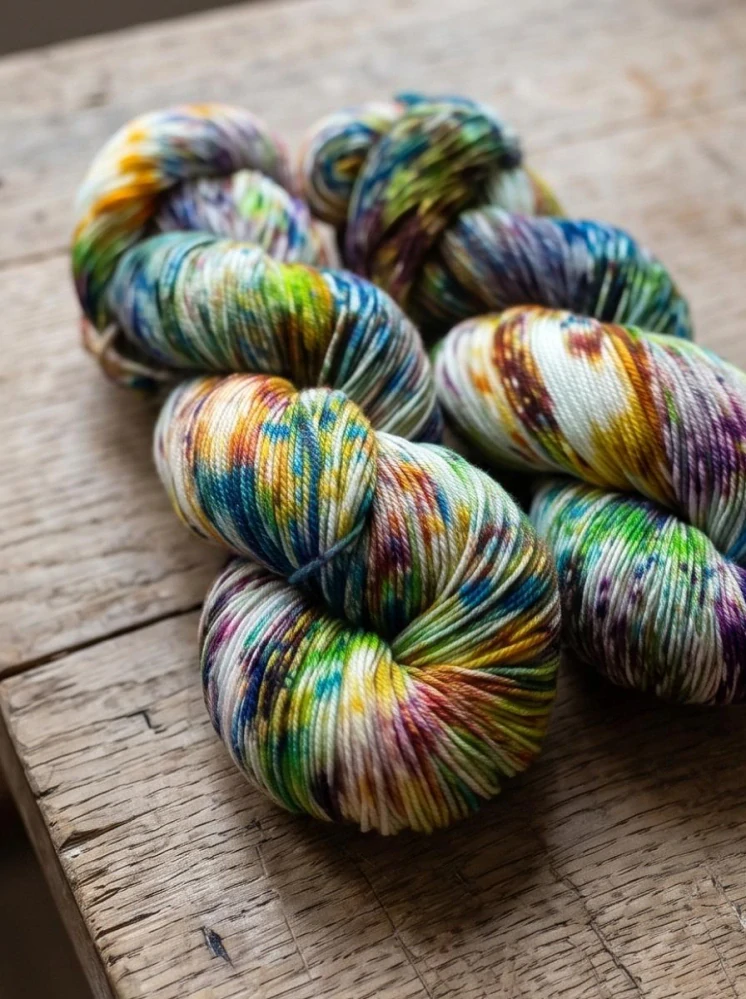 Ručně barvené merino - TROPICKÝ KARNEVAL