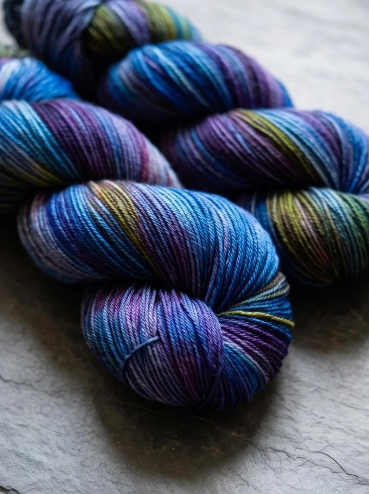 Ručně barvené merino - VEČERNÍ TŮŇ 