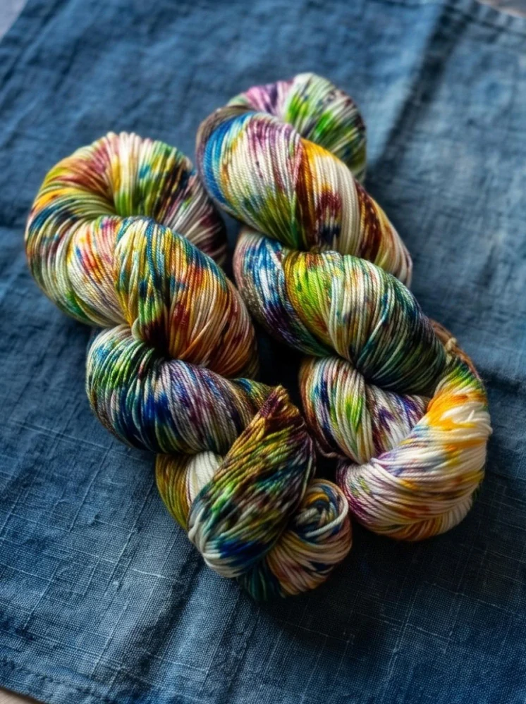 Ručně barvené merino - TROPICKÝ KARNEVAL