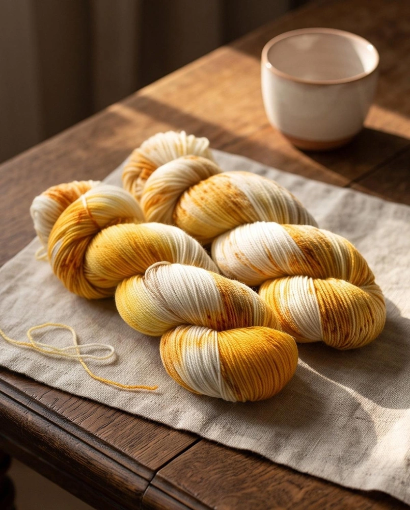Ručně barvené merino - CRÈME BRÛLÉE