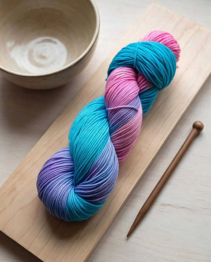 Ručně barvené merino - COTTON CANDY
