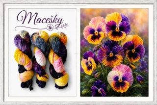 Ručně barvené merino - MACEŠKY