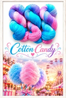 Ručně barvené merino - COTTON CANDY